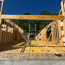 Luxury home under construction in Manchester, Vermont